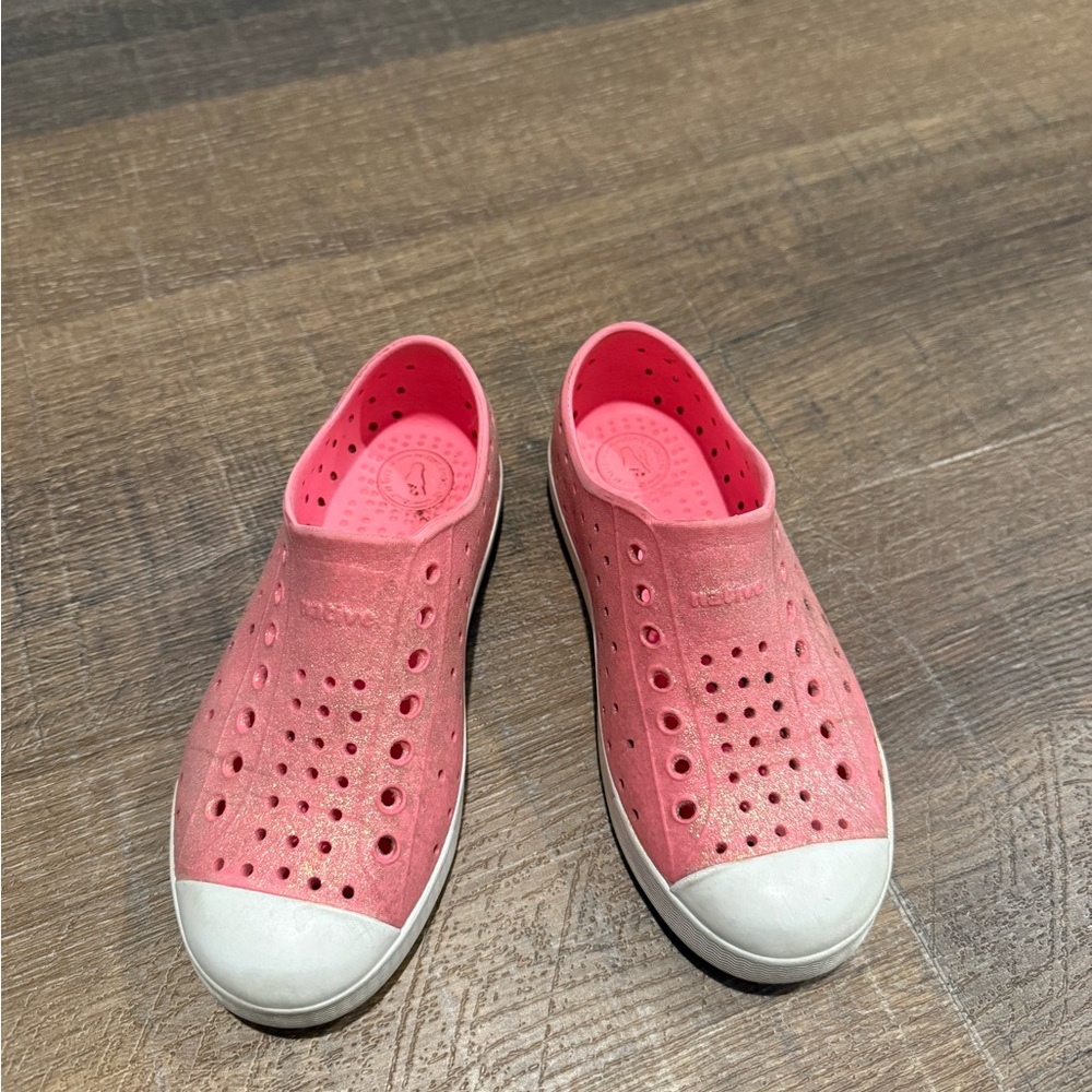 Native Kids Shoes - Pink Glitter Slip-On - size C12